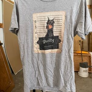 Gray Dog Mugshot T-Shirt